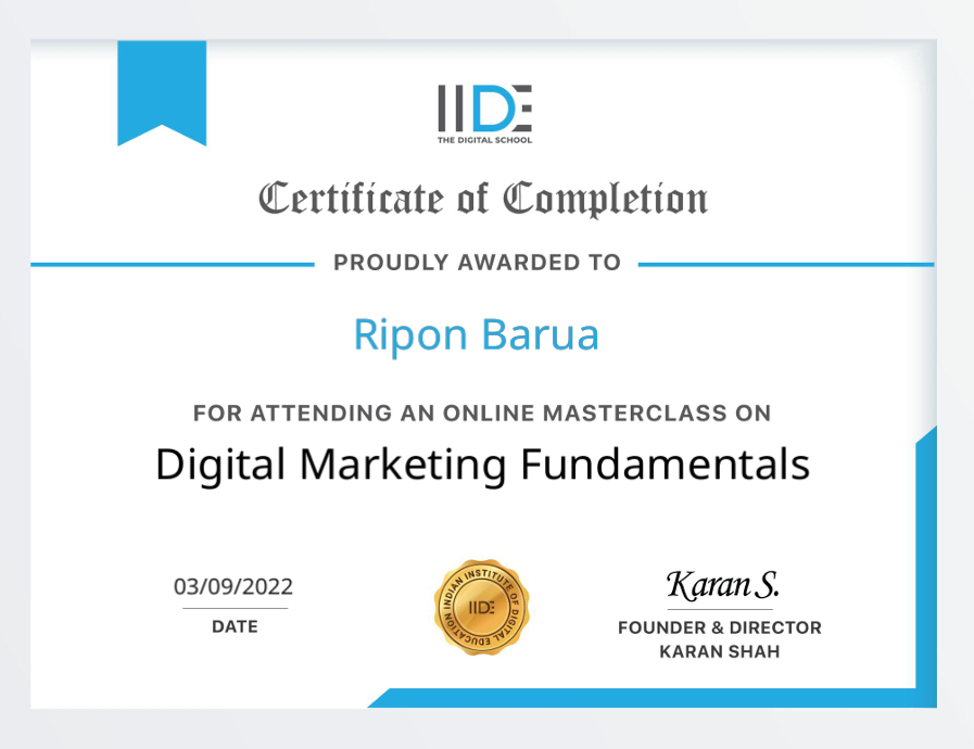 Digital Marketing Fundamentals By IIDE