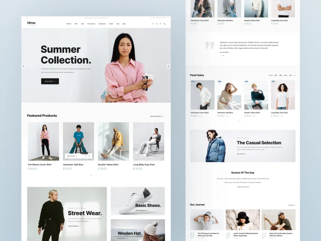 e commerce website