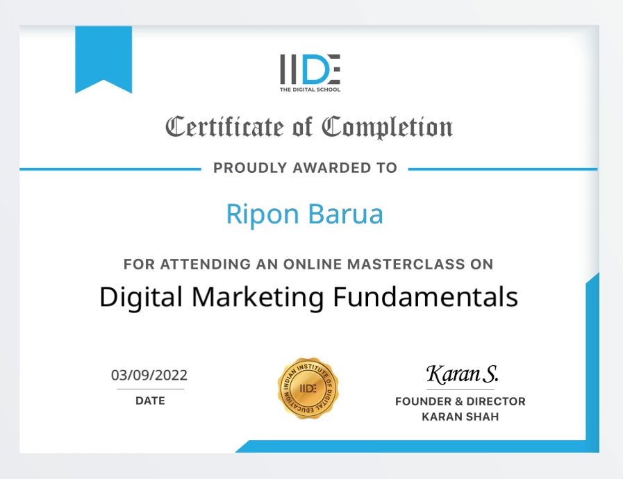 digital marketing course by ripon barua rik
